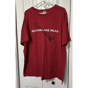 Tipsy USA Lake Mead T Shirt Red Mens XXL Short Sleeve